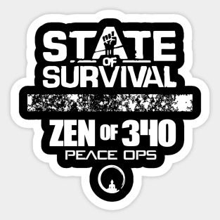 Zen of 340 (Peace Ops) Sticker